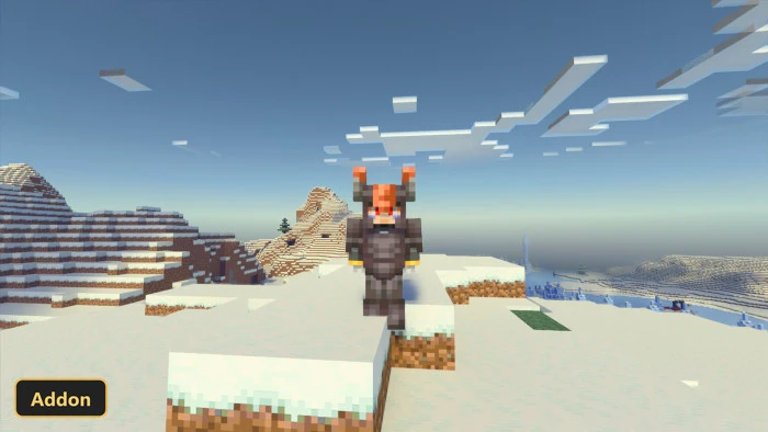 Horned Helmet (26+, 1.21) – MCPE/Bedrock Addon — screenshot 1