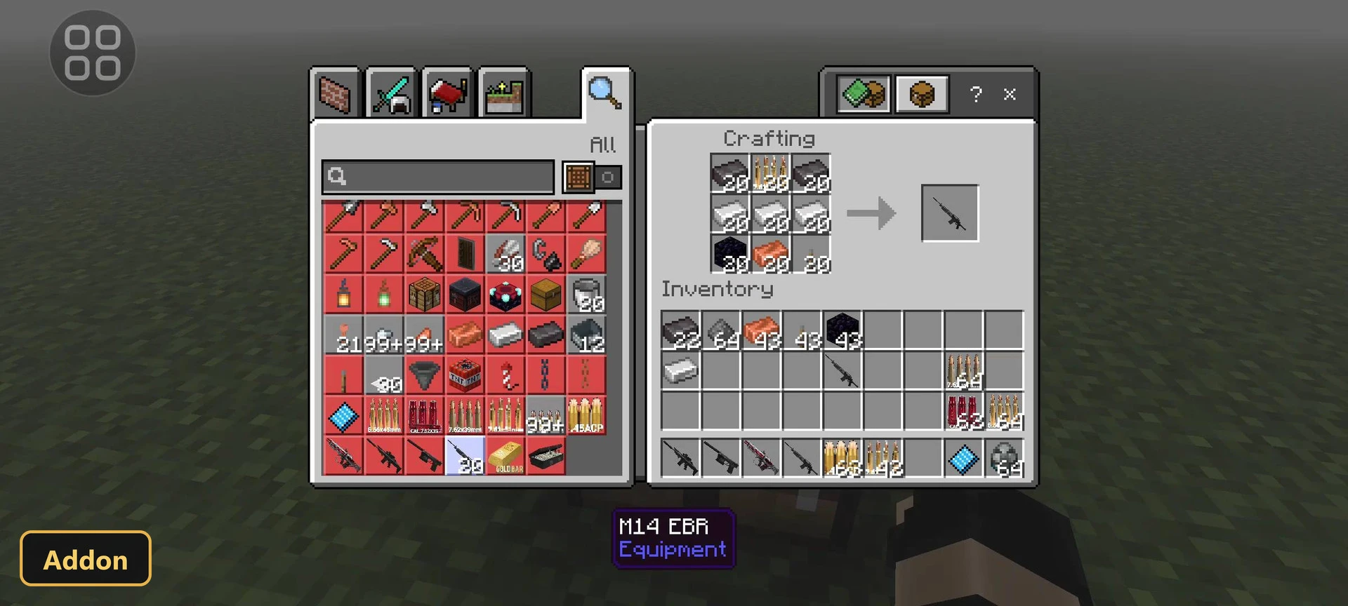 ACT WEAPONS (26+, 1.21) – MCPE/Bedrock Addon — screenshot 2