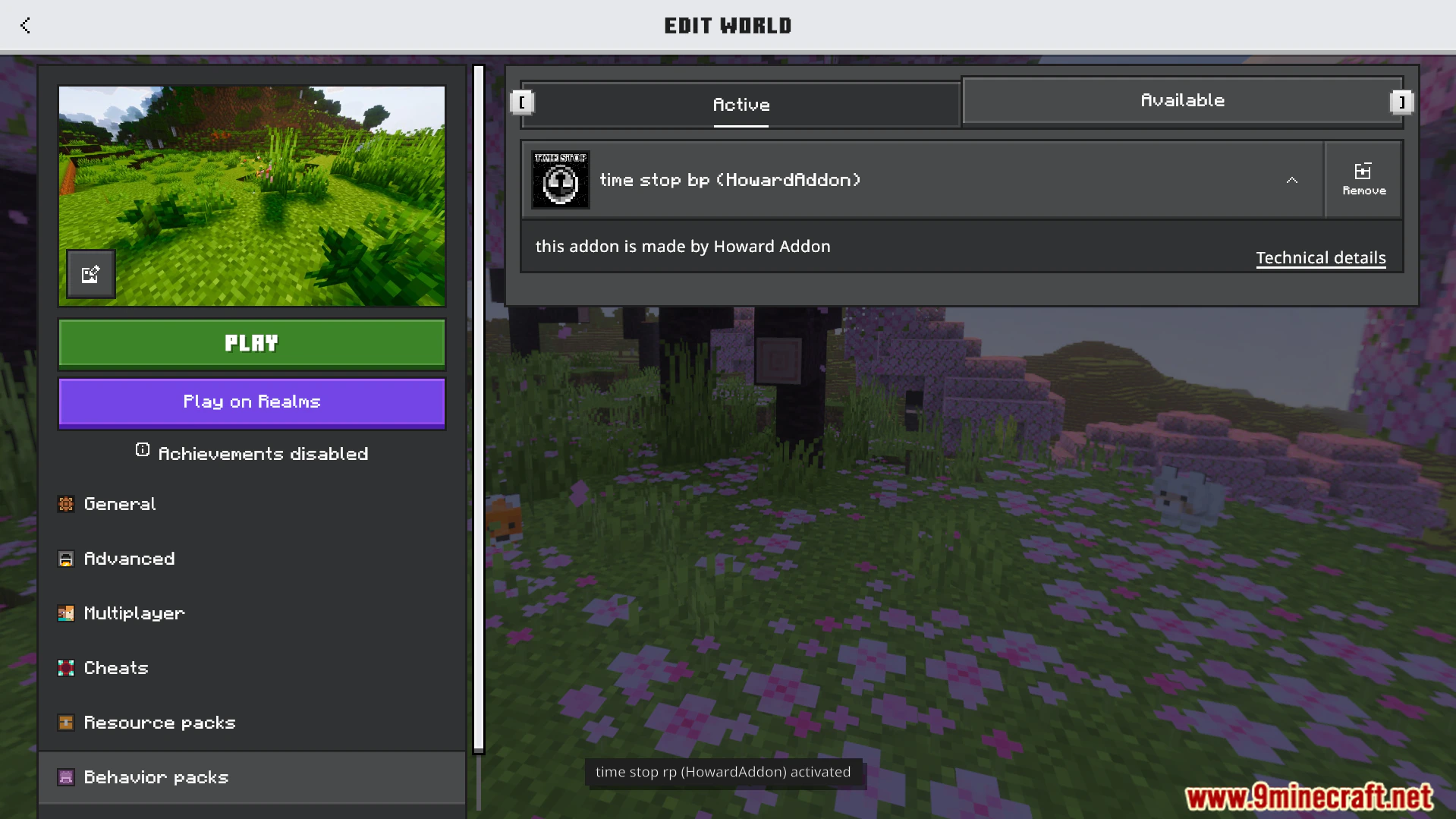 Howards Time Stop Addon (26.x, 1.21) – Freeze The World And Stop Time With Custom Clocks — screenshot 1