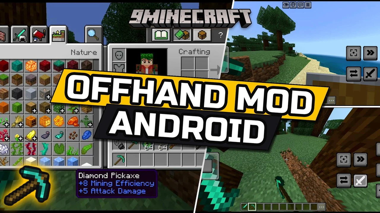 Offhand Android Mod (26.52) – Real Java-Style Offhand for MCPE on LeviLauncher