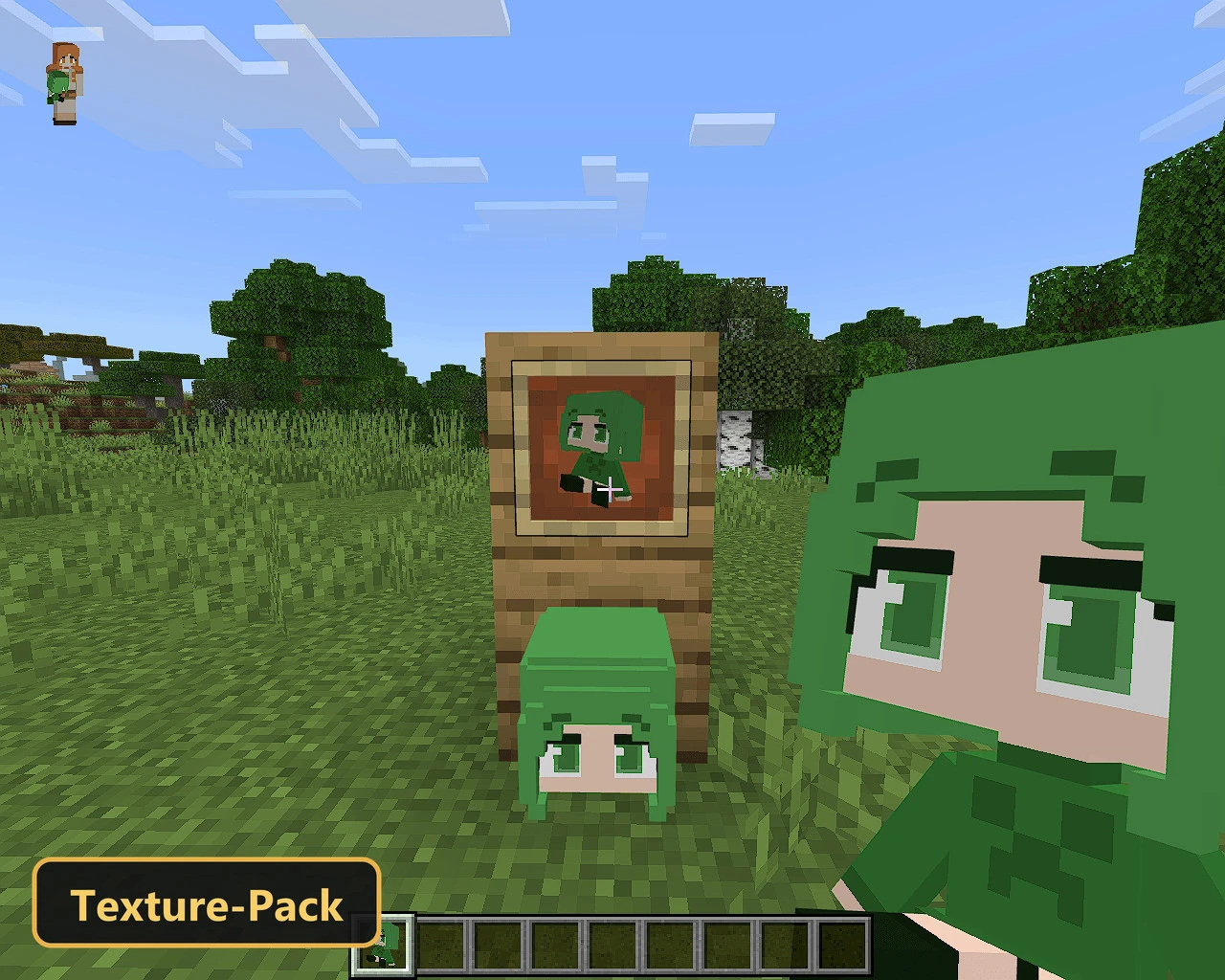 Creeper Girls (26+, 1.21) – MCPE/Bedrock Texture Pack — screenshot 2
