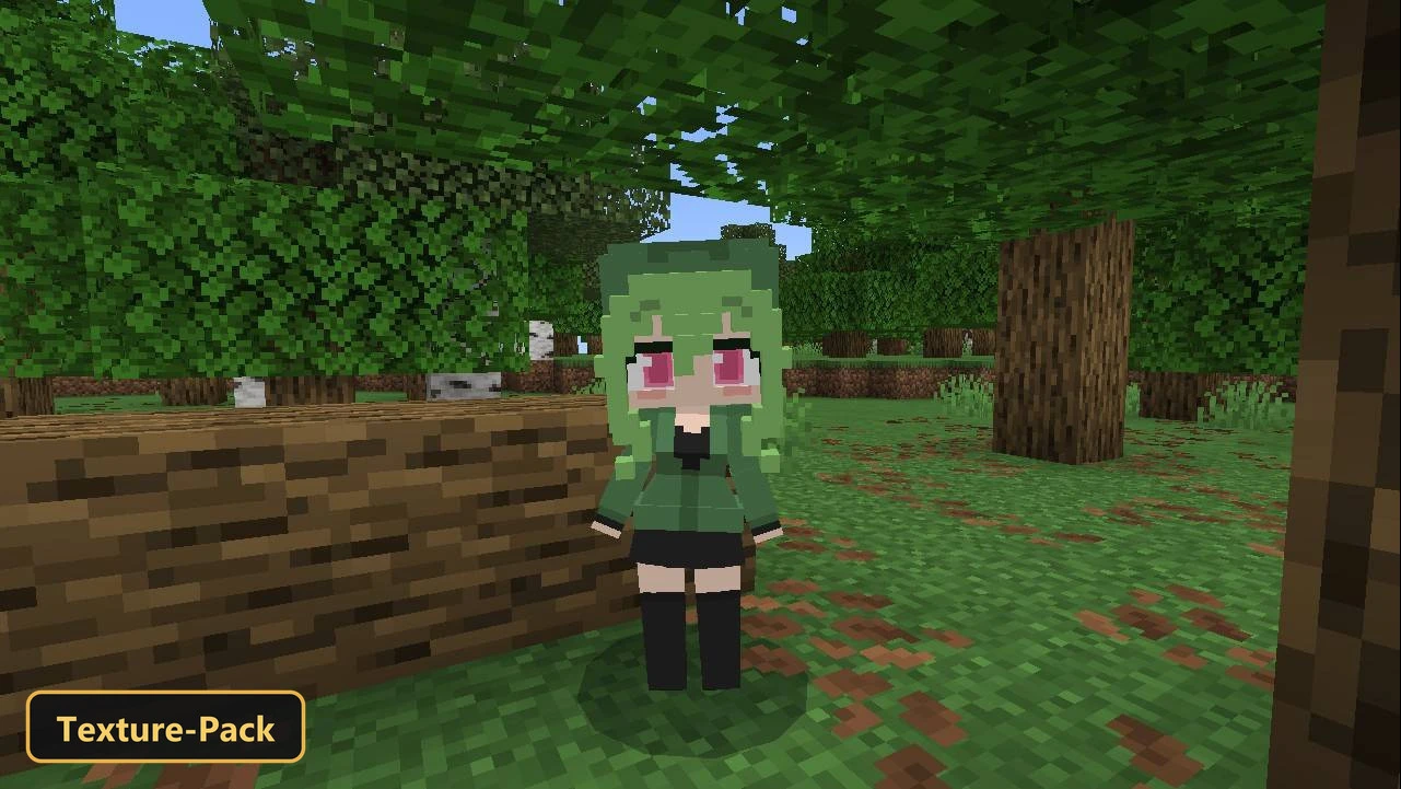Creeper Girls (26+, 1.21) – MCPE/Bedrock Texture Pack — screenshot 3