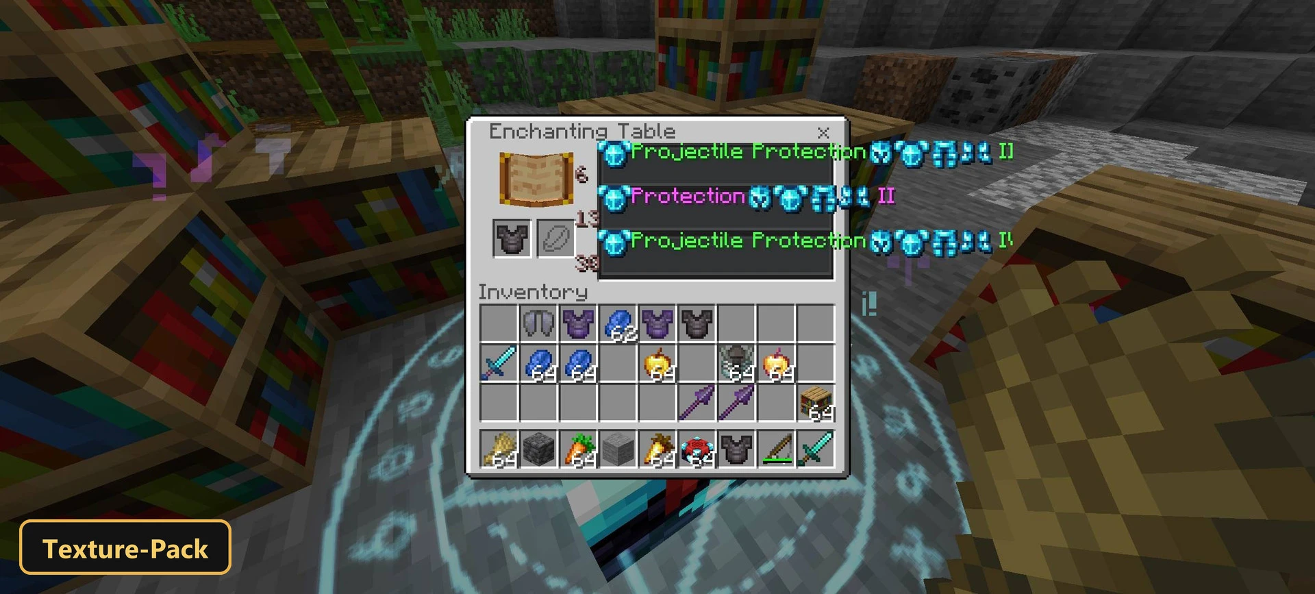 Better Enchanting Table (26+, 1.21) – MCPE/Bedrock Texture Pack — screenshot 2