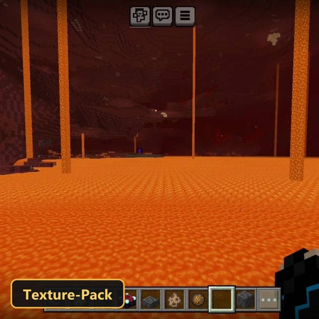 No Nether Fog (26+, 1.21) – MCPE/Bedrock Texture Pack — screenshot 1