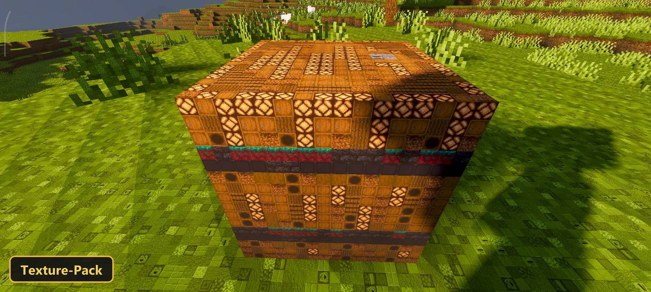 Blocks In Blocks Renewed (26+, 1.21) – MCPE/Bedrock Texture Pack — screenshot 1