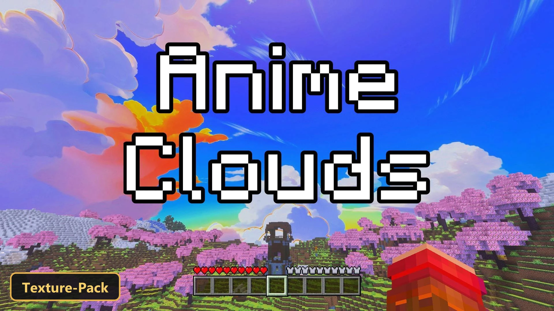 Anime Clouds – Custom Sky (26+, 1.21) – MCPE/Bedrock Texture Pack