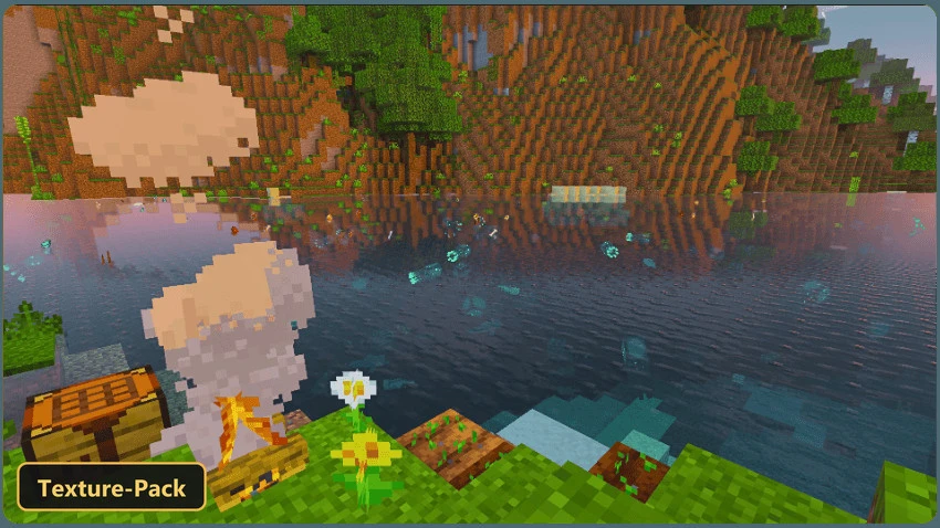 Better Clear Water (26+) – MCPE/Bedrock Texture Pack — screenshot 1