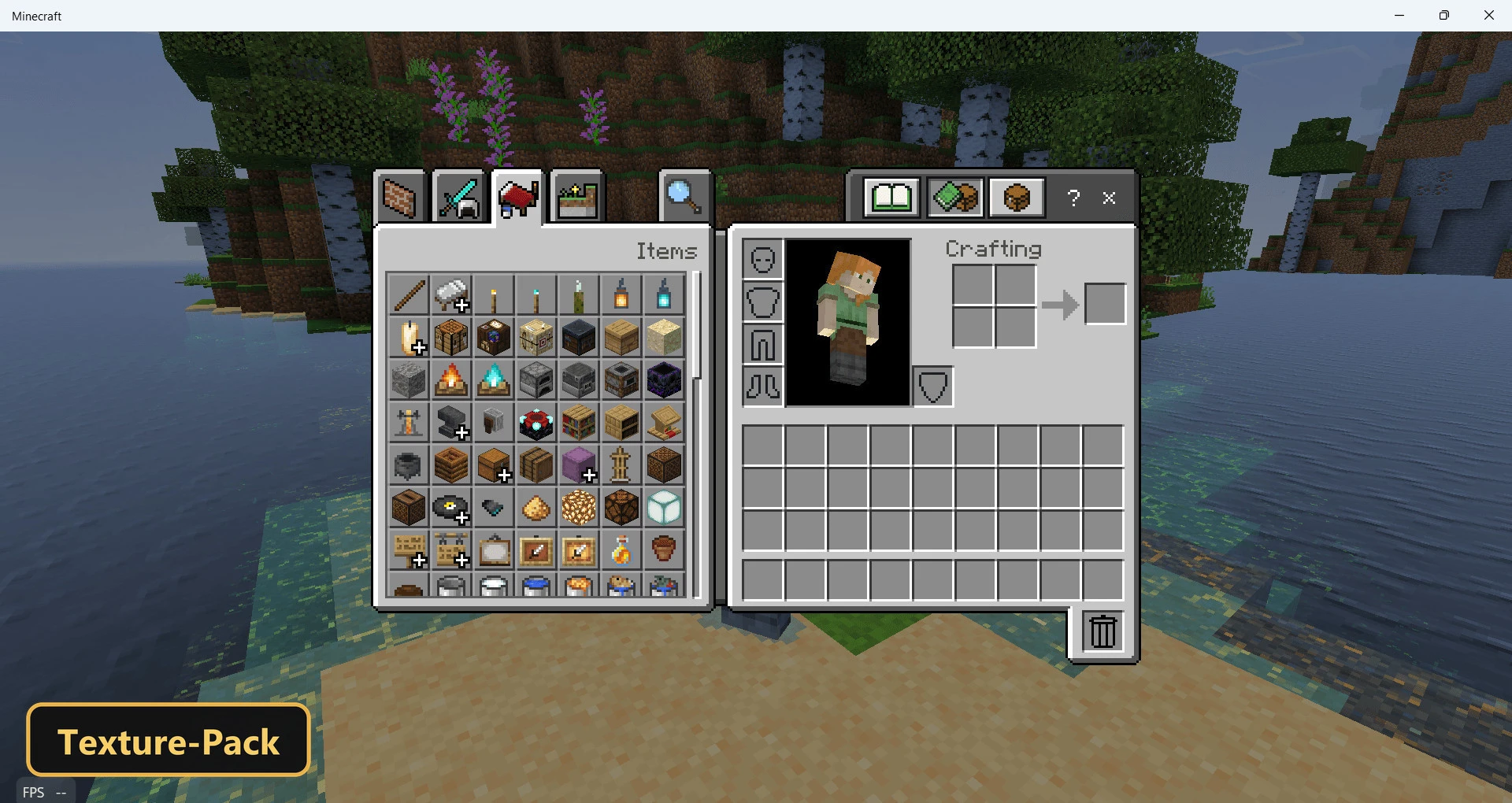 Trash Button (26+, 1.21) – MCPE/Bedrock Texture Pack — screenshot 1