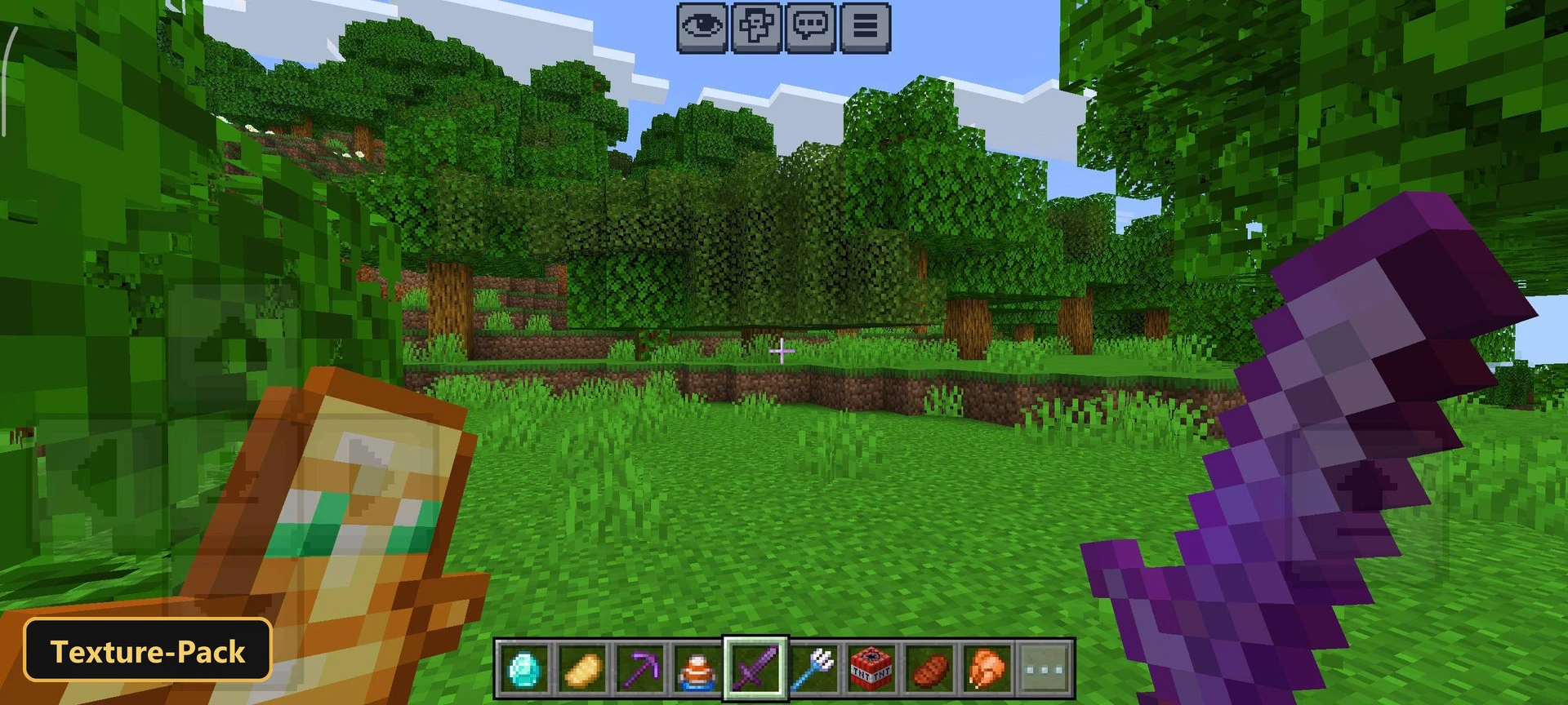 Saturation Balanced (26+, 1.21) – MCPE/Bedrock Texture Pack — screenshot 1