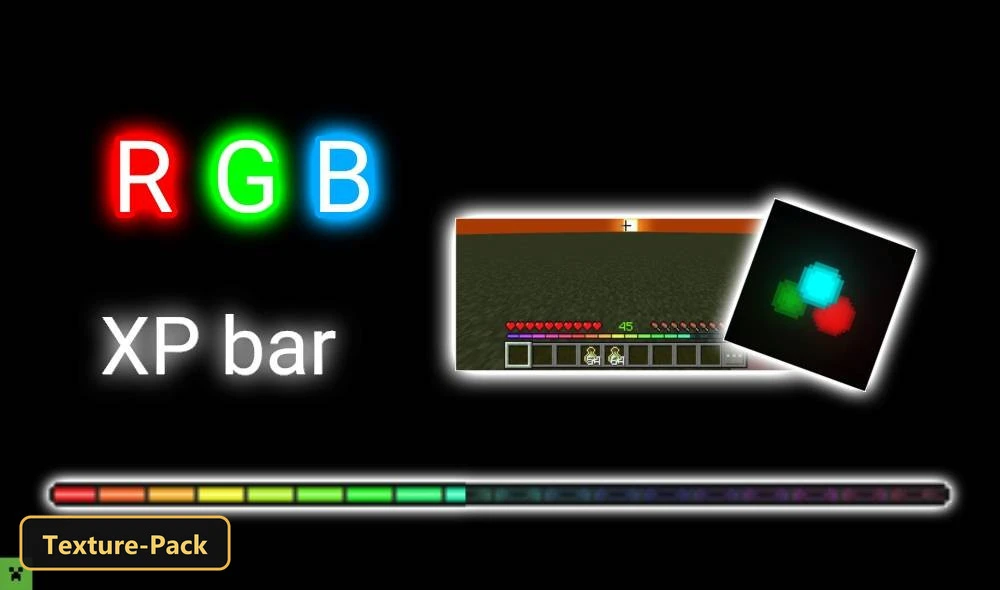 RGB XP GS (26+, 1.21) – MCPE/Bedrock Texture Pack