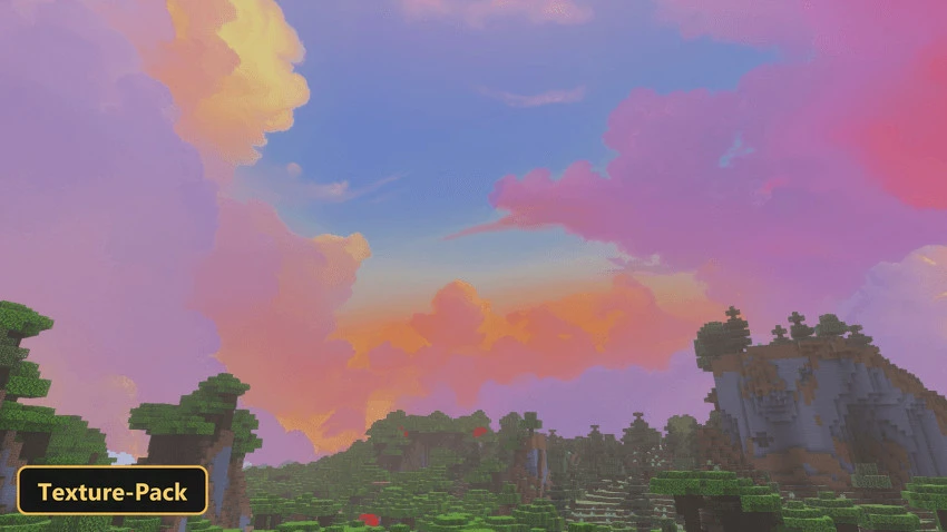 Dramatic Skies – Custom Sky (26+, 1.21) – MCPE/Bedrock Texture Pack — screenshot 2
