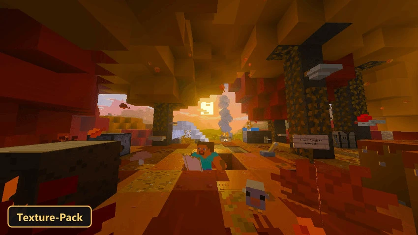 Bare Bones X Villager News (26+) – MCPE/Bedrock Texture Pack — screenshot 1