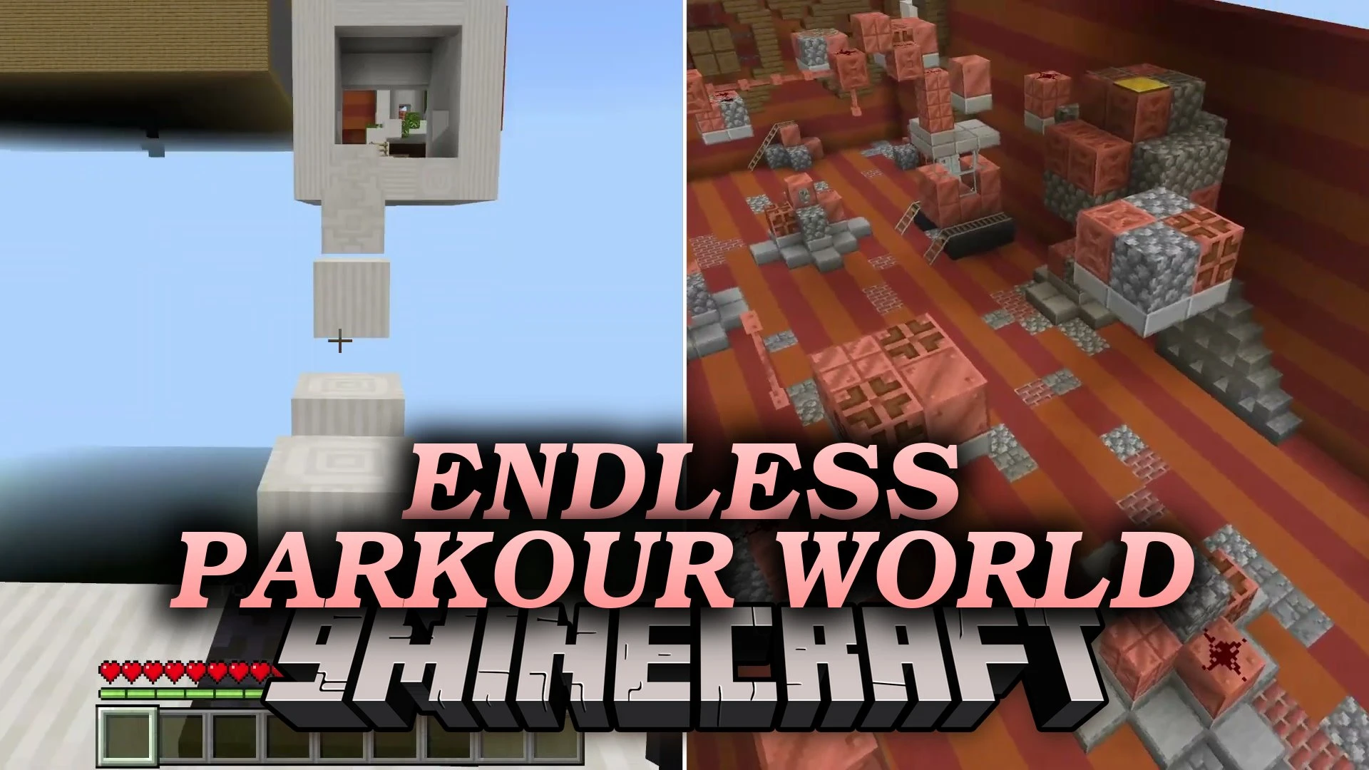 Endless Parkour World Map (26.x, 1.21) – Race Friends to the Finish — screenshot 1