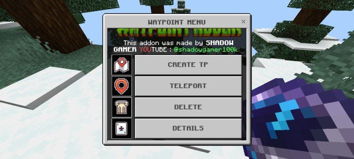 Advanced Waypoint Addon (26.x, 1.21) – MCPE/Bedrock Mod — screenshot 2