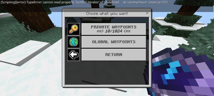 Advanced Waypoint Addon (26.x, 1.21) – MCPE/Bedrock Mod — screenshot 4