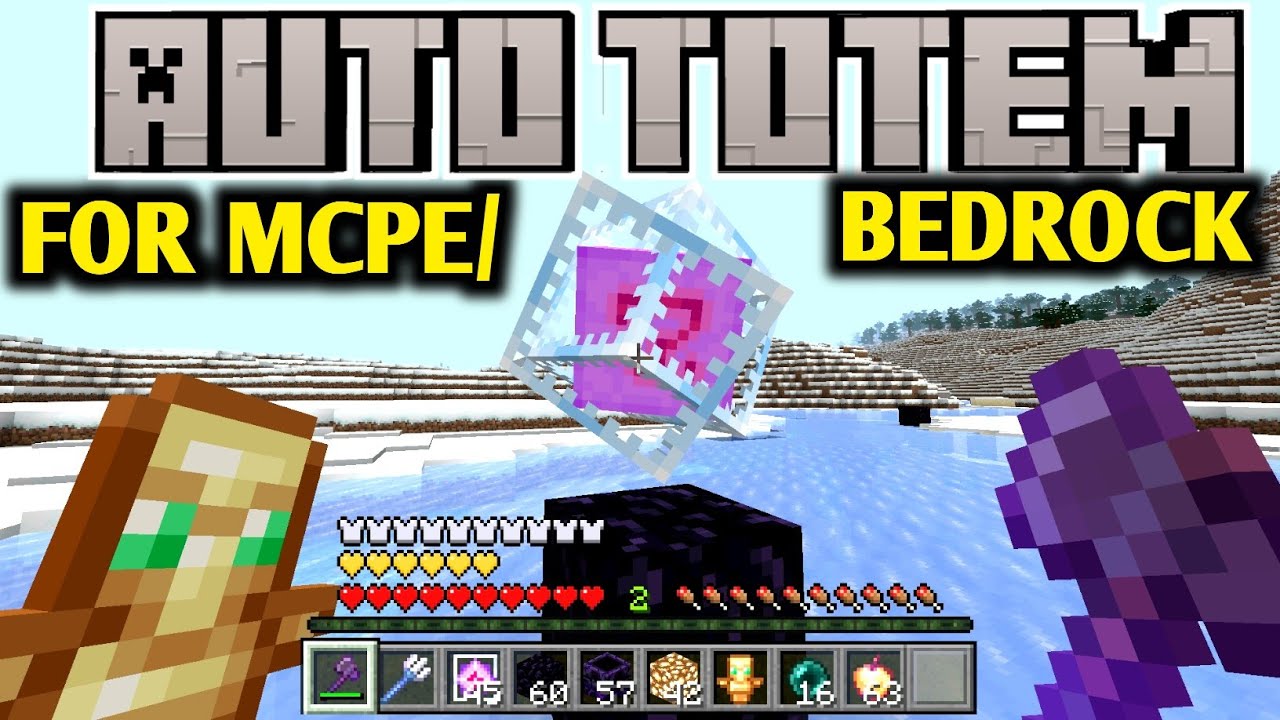 Auto Totem Addon (26.x, 1.21) – MCPE/Bedrock Mod