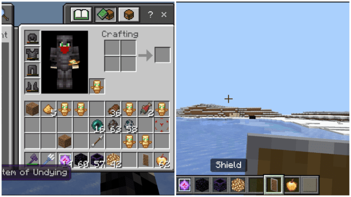 Auto Totem Addon (26.x, 1.21) – MCPE/Bedrock Mod — screenshot 1