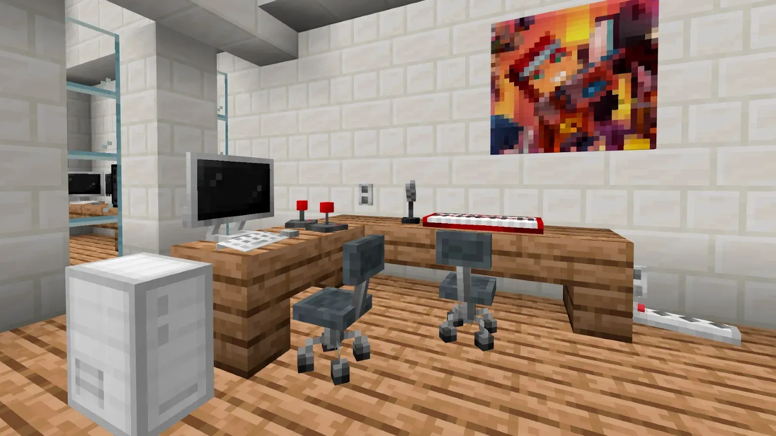 Home Electronics Addon (26.x, 1.21) – MCPE/Bedrock Mod — screenshot 1