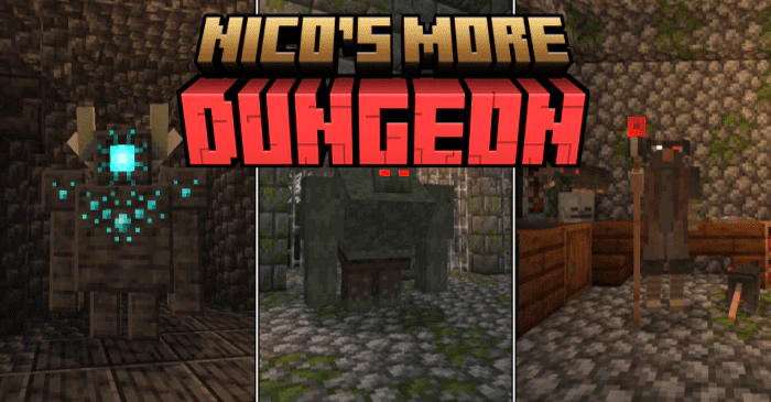 Nico's More Dungeon Addon (26.x, 1.21) – MCPE/Bedrock Mod