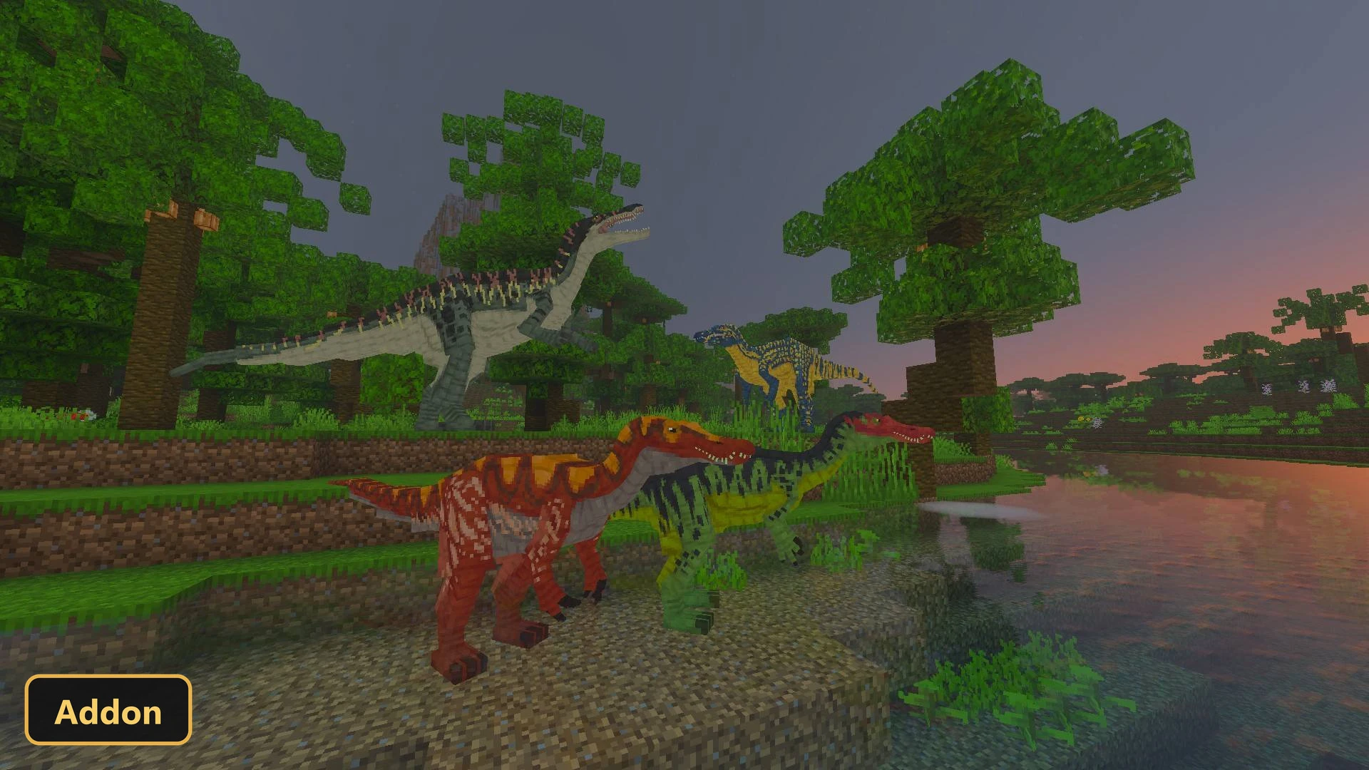 Dinosaurs' Time Add-on (26+, 1.21) – MCPE/Bedrock Addon — screenshot 1