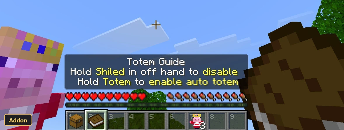 Simple Auto Totem (26+, 1.21) – MCPE/Bedrock Addon — screenshot 1