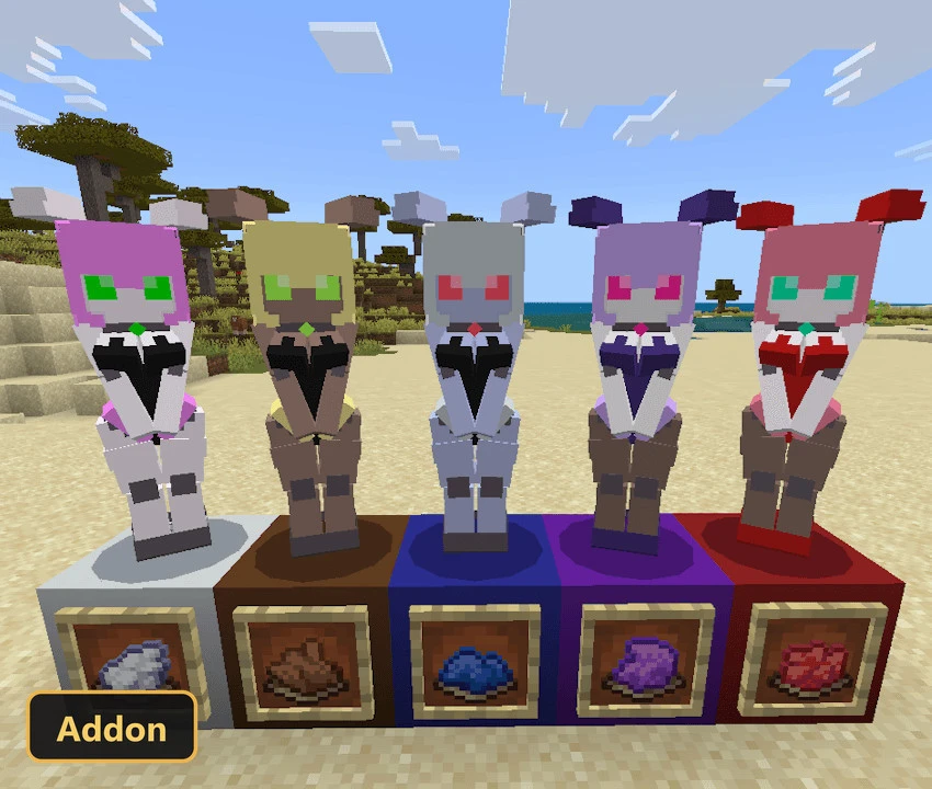 Lovely Robots (26+) – MCPE/Bedrock Addon — screenshot 1