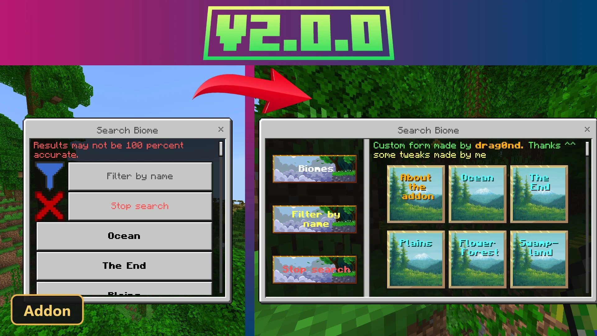 Biome Compass (26+, 1.21) – MCPE/Bedrock Addon — screenshot 1