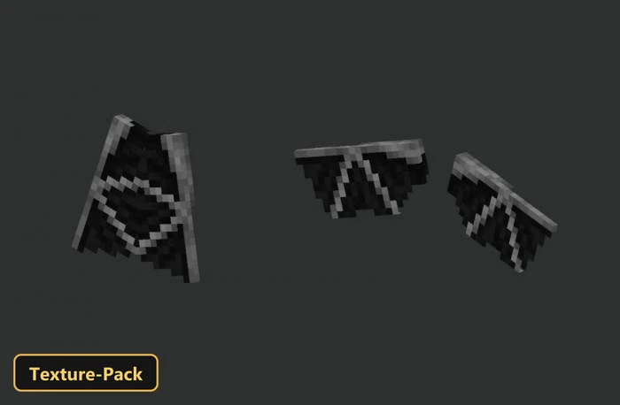 Ender Dragon Wings Elytra (26+, 1.21) – MCPE/Bedrock Texture Pack — screenshot 1