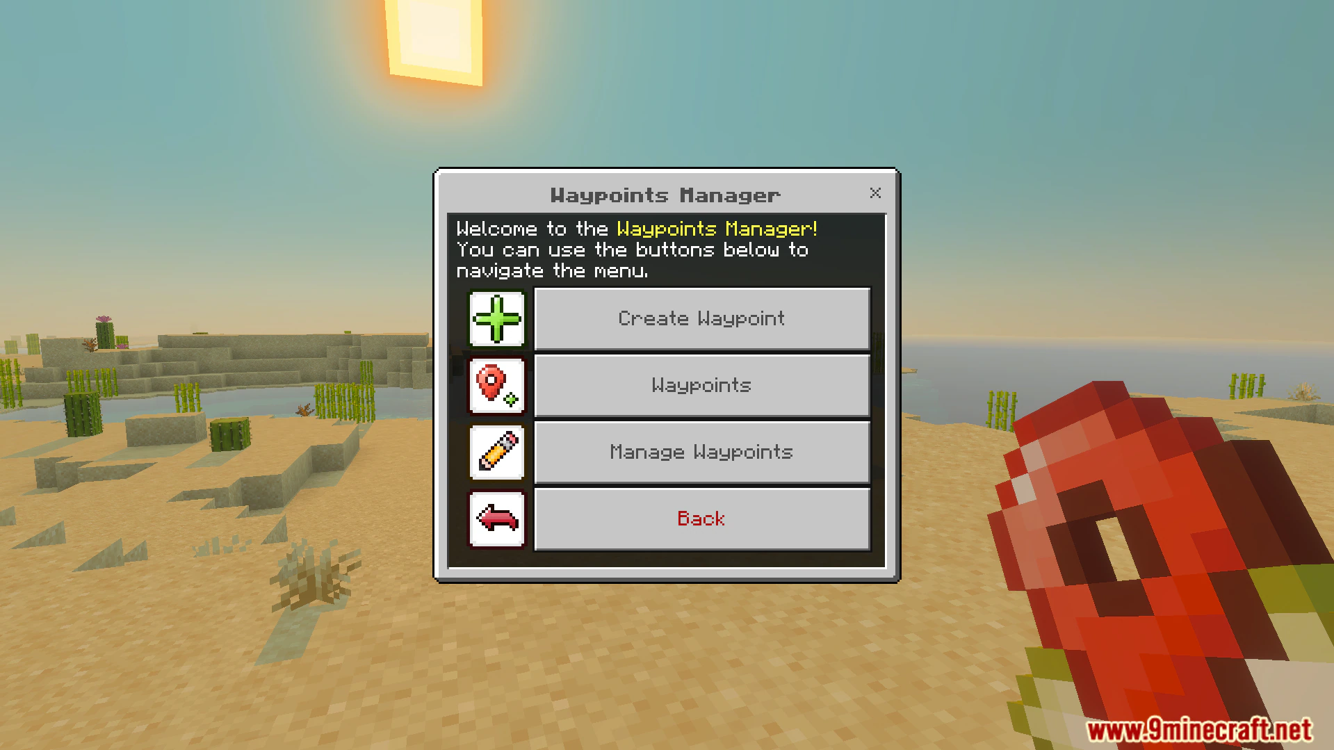 Vanilla Waypoints Addon (26.x, 1.21) – Create Custom Waypoints To Teleport Instantly — screenshot 3