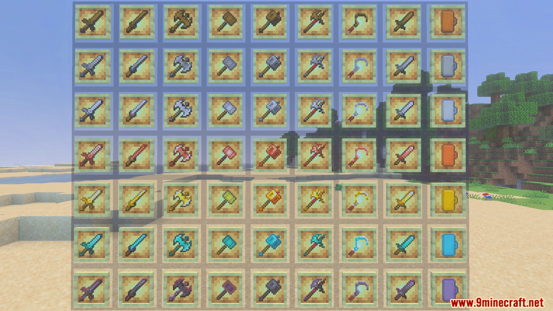 More Vanilla Weapons Complete Addon (26.x, 1.21) – Craft Custom Maces And Battle Axes — screenshot 2