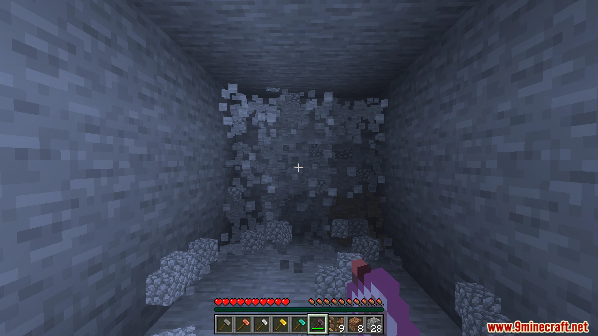 Simple Hammers Addon (26.x, 1.21) – Clear Caves Faster With Three By Three Mining Hammers — screenshot 4