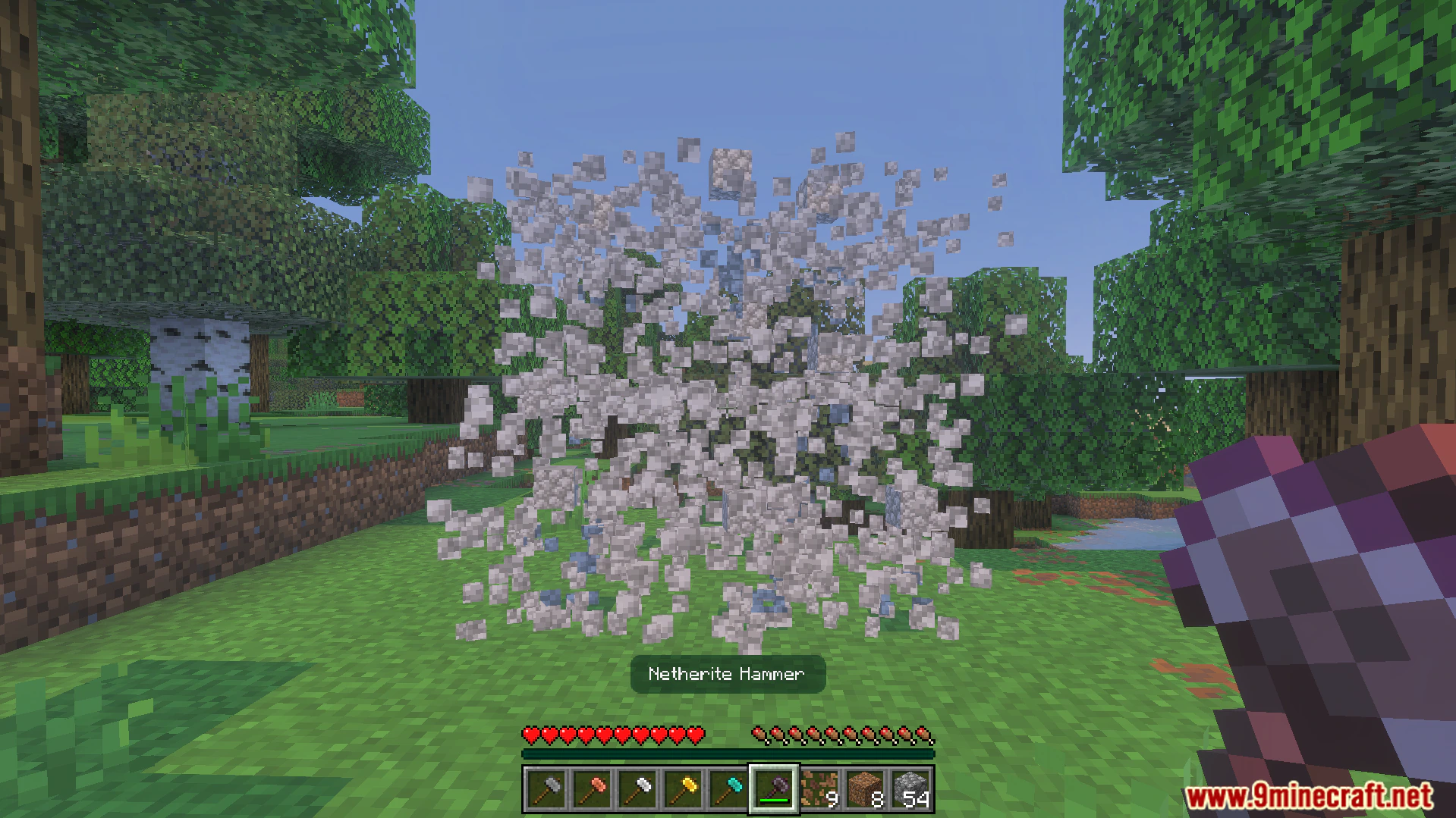 Simple Hammers Addon (26.x, 1.21) – Clear Caves Faster With Three By Three Mining Hammers — screenshot 7