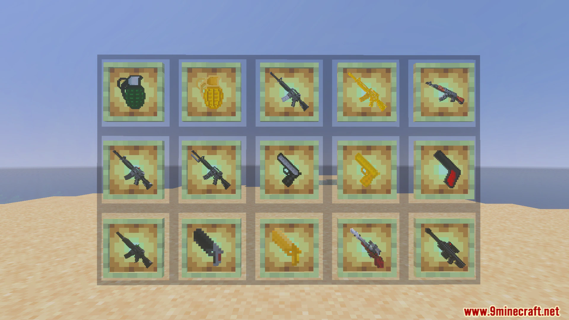 Gun Expansion Addon (26.x, 1.21) – Battle Hostile Mobs With Modern Blocky Guns — screenshot 1
