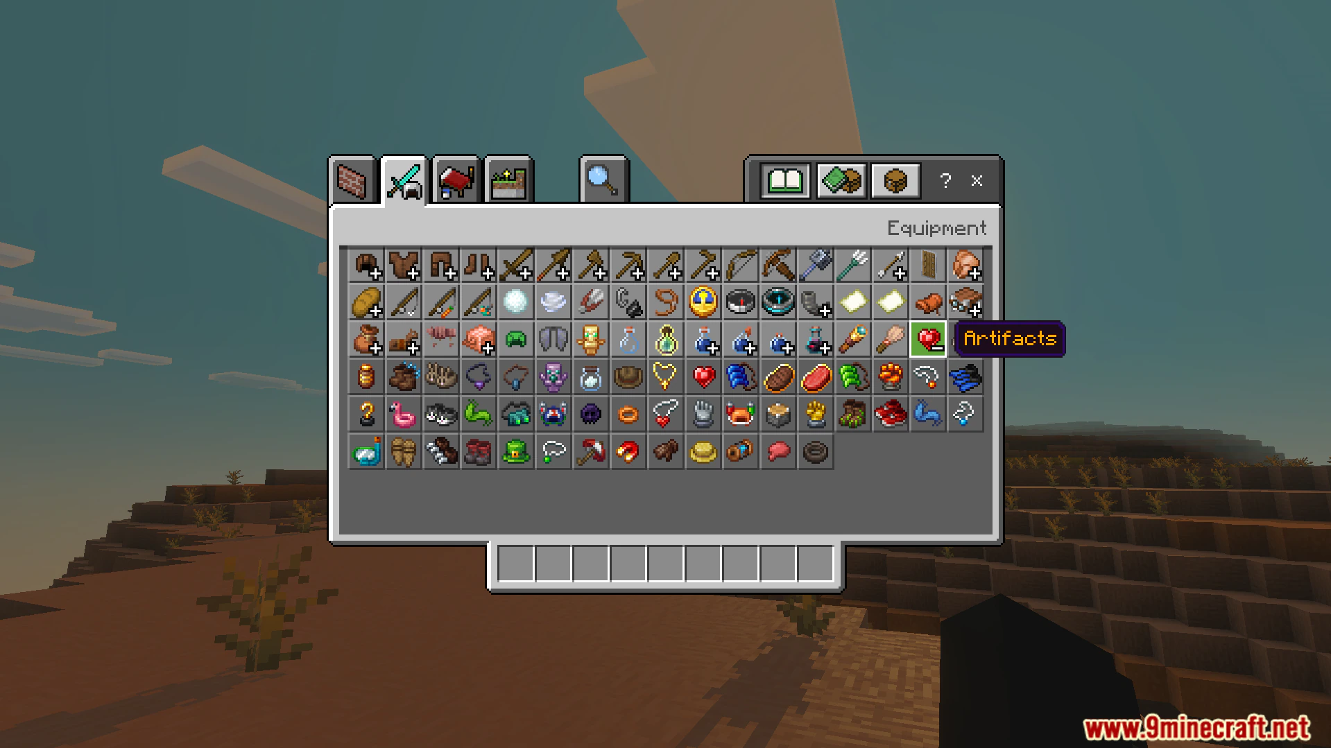 Artifacts Addon Unofficial Port Addon (26.x, 1.21) – Equip Special Gear Or Unique Abilities — screenshot 1