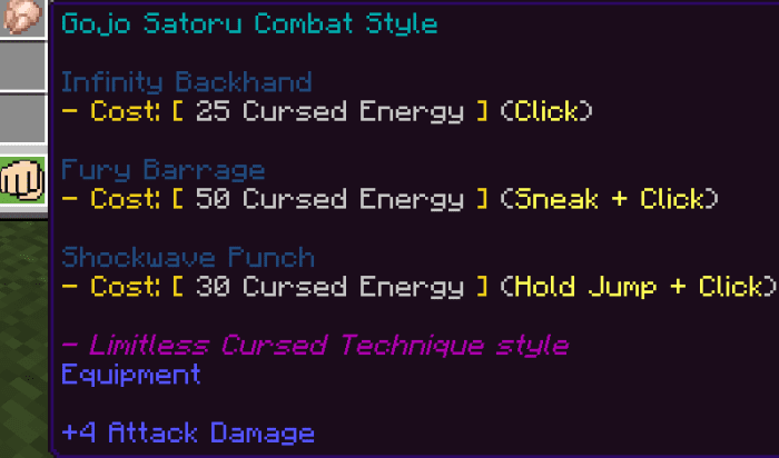 Jujutsu Awakening Addon (1.26+, 1.21+) – Prison Realm Update — screenshot 1