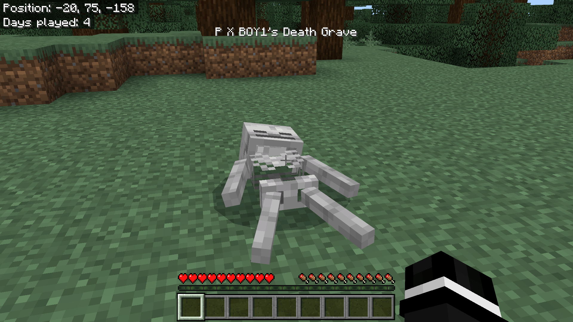 Death Grave and Coords Addon (26.x, 1.21) – MCPE/Bedrock — screenshot 1