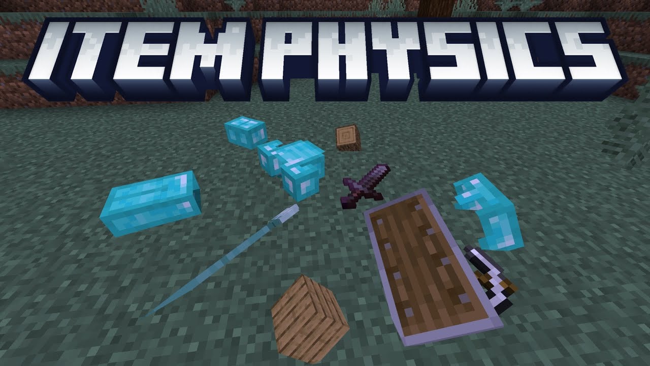 Raiyon's Item Physics Addon (26.x, 1.21) – MCPE/Bedrock Mod