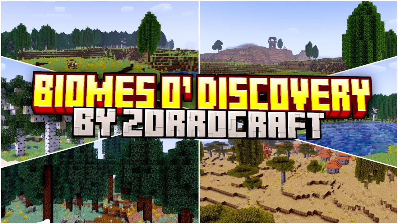 Biomes O' Discovery Addon (26.x, 1.21) – MCPE/Bedrock Mod