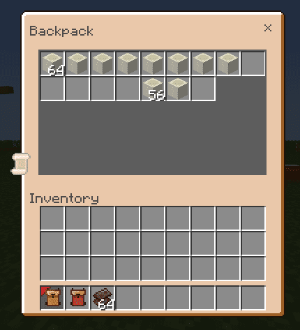 Backpack Plus Addon (1.26, 1.21) – MCPE/Bedrock Mod — screenshot 2