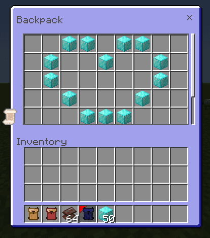 Backpack Plus Addon (1.26, 1.21) – MCPE/Bedrock Mod — screenshot 3