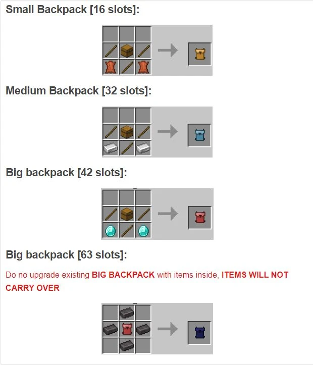 Backpack Plus Addon (1.26, 1.21) – MCPE/Bedrock Mod — screenshot 5
