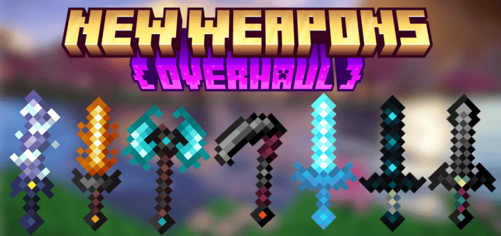 New Weapons Overhaul Addon (26.x, 1.21) – MCPE/Bedrock