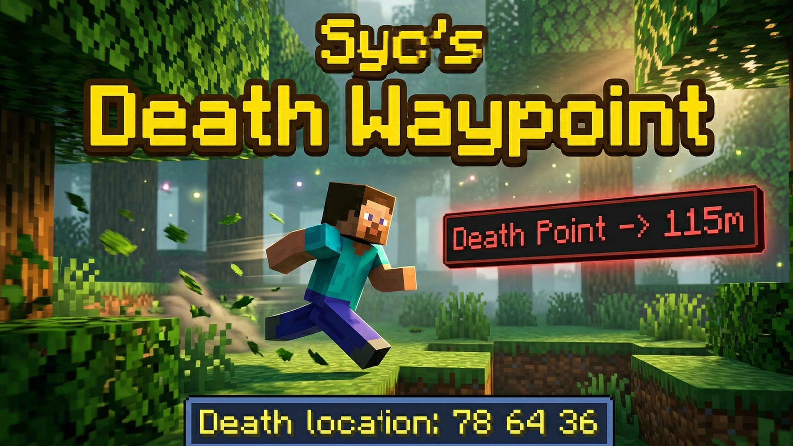 Syc's Death Waypoint Addon (26.x, 1.21) – MCPE/Bedrock
