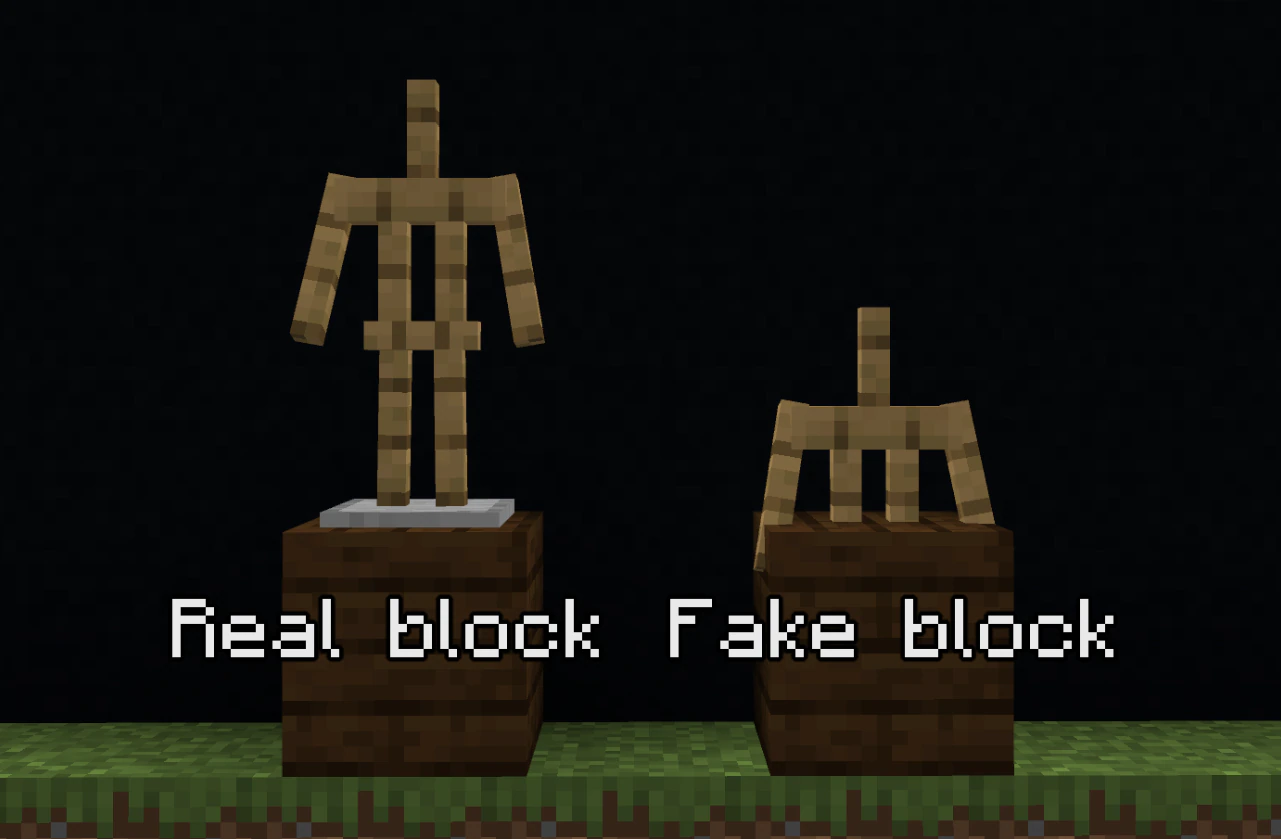 Fake Blocks Addon (26.x, 1.21) – MCPE/Bedrock — screenshot 1