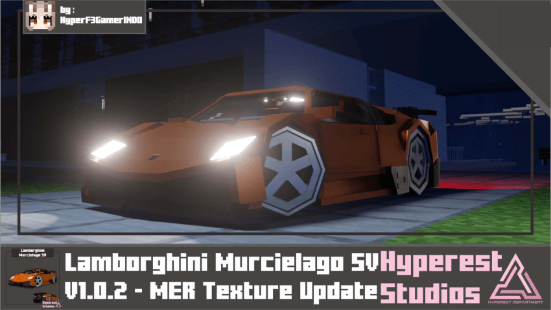 Lamborghini Murcielago SV Addon (26.x, 1.21) – MCPE/Bedrock Mod