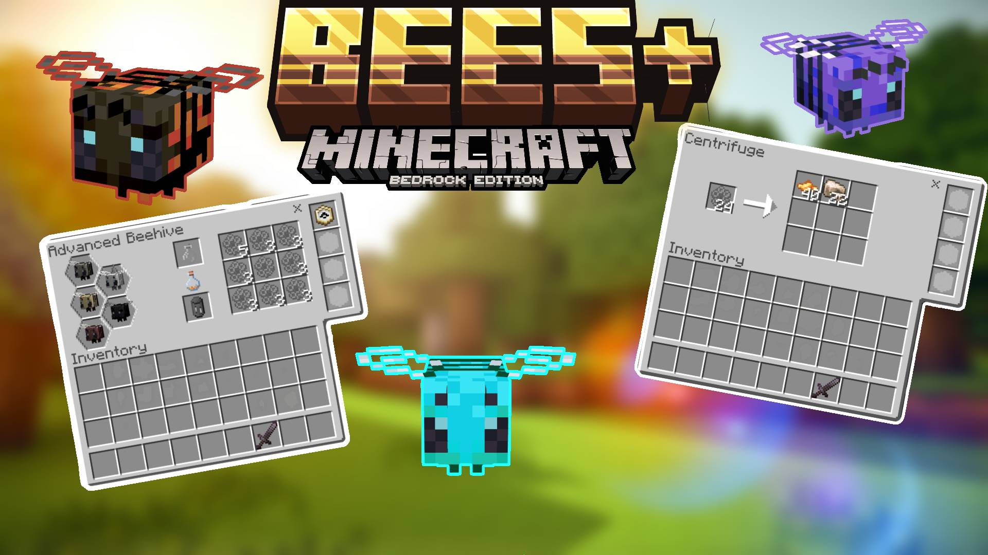 Bees Plus (26.x, 1.21) – MCPE/Bedrock