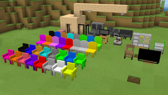 Props and Furnitures Addon (26.x, 1.21) – MCPE/Bedrock Mod — screenshot 3