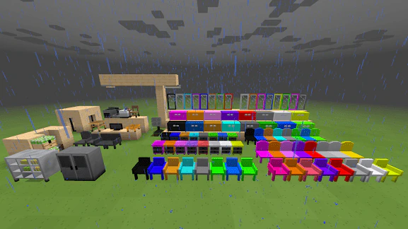 Props and Furnitures Addon (26.x, 1.21) – MCPE/Bedrock Mod — screenshot 6