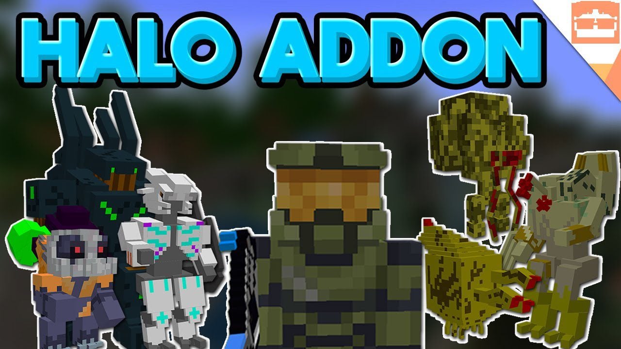Halo Addon (26.x, 1.21) – MCPE/Bedrock 3D Guns Mod