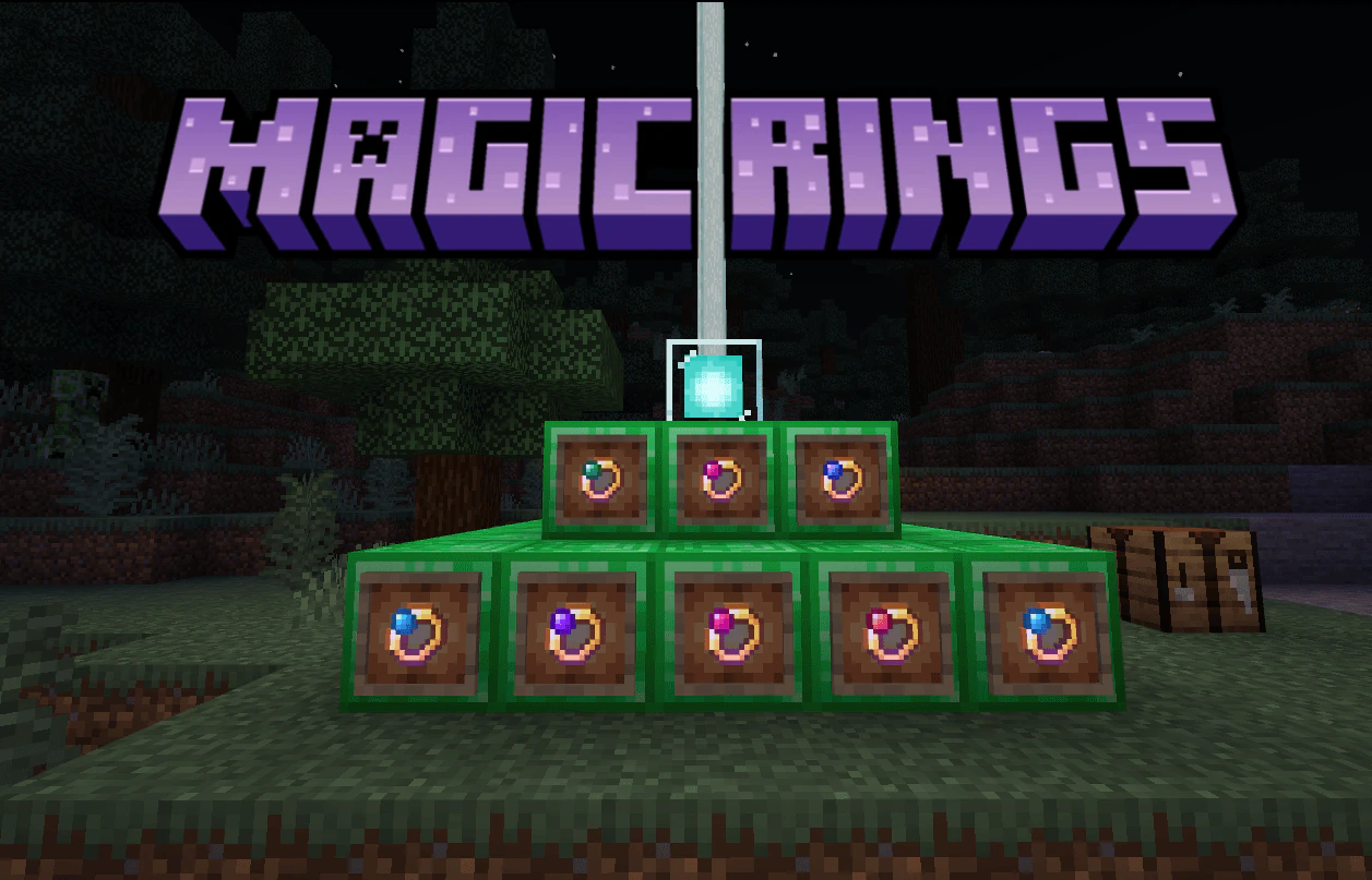 Magic Rings Addon (26.x, 1.21) – MCPE/Bedrock Mod